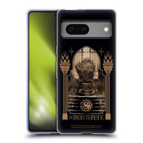 House Of The Dragon: Television Series Season 2 Graphics The Iron Throne Soft Gel Case for Google Pixel 7