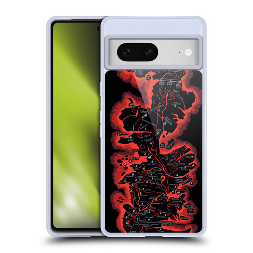 House Of The Dragon: Television Series Season 2 Graphics Seven Kingdoms Map Soft Gel Case for Google Pixel 7