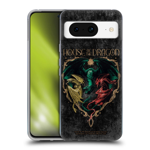 House Of The Dragon: Television Series Season 2 Graphics Dragons Soft Gel Case for Google Pixel 8
