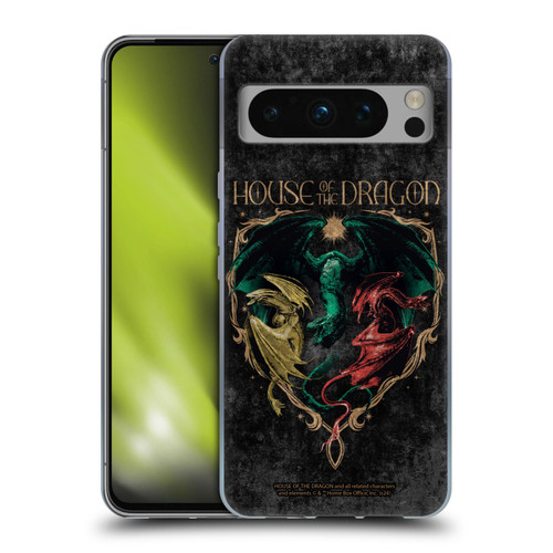 House Of The Dragon: Television Series Season 2 Graphics Dragons Soft Gel Case for Google Pixel 8 Pro