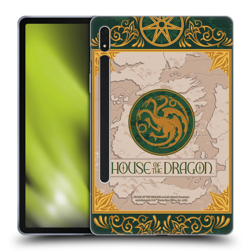 House Of The Dragon: Television Series Season 2 Graphics Targaryen Seven Kingdoms Soft Gel Case for Samsung Galaxy Tab S8