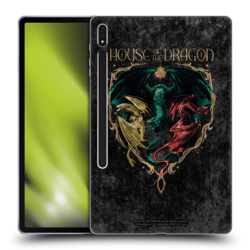 House Of The Dragon: Television Series Season 2 Graphics Dragons Soft Gel Case for Samsung Galaxy Tab S8 Plus