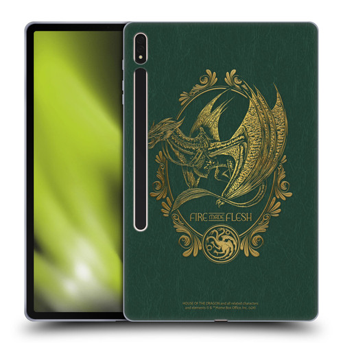 House Of The Dragon: Television Series Season 2 Graphics Fire Made Flesh Soft Gel Case for Samsung Galaxy Tab S8 Plus