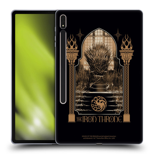 House Of The Dragon: Television Series Season 2 Graphics The Iron Throne Soft Gel Case for Samsung Galaxy Tab S8 Plus