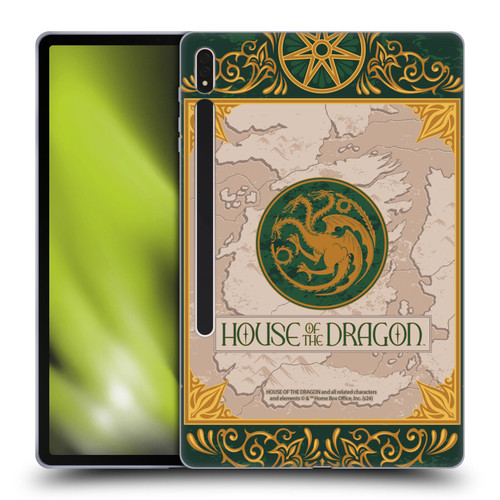 House Of The Dragon: Television Series Season 2 Graphics Targaryen Seven Kingdoms Soft Gel Case for Samsung Galaxy Tab S8 Plus