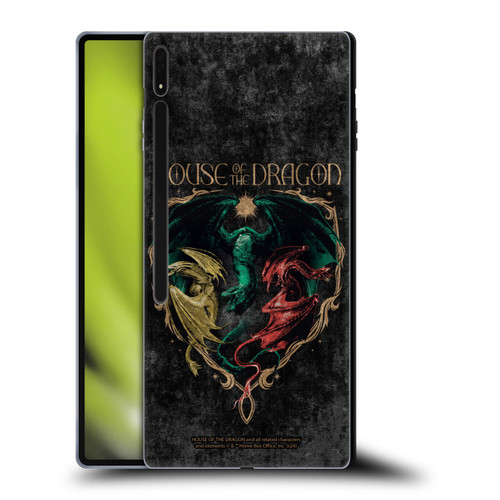 House Of The Dragon: Television Series Season 2 Graphics Dragons Soft Gel Case for Samsung Galaxy Tab S8 Ultra