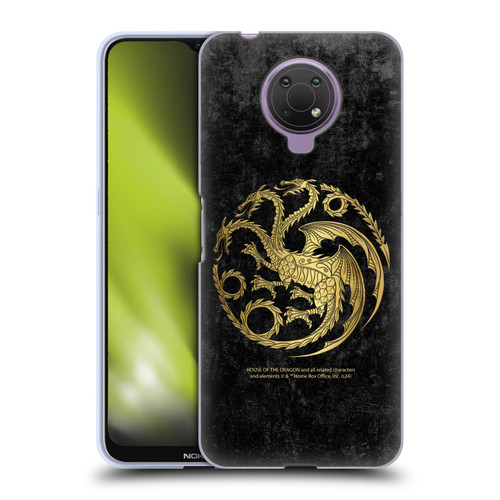 House Of The Dragon: Television Series Season 2 Graphics Gold Targaryen Logo Soft Gel Case for Nokia G10