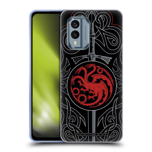 House Of The Dragon: Television Series Season 2 Graphics Daemon Targaryen Sword Soft Gel Case for Nokia X30