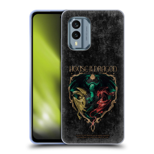 House Of The Dragon: Television Series Season 2 Graphics Dragons Soft Gel Case for Nokia X30