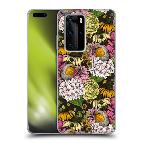 Katerina Kirilova Graphics Robins In The Garden Soft Gel Case for Huawei P40 Pro / P40 Pro Plus 5G