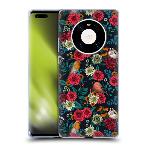 Katerina Kirilova Graphics Garden Birds Soft Gel Case for Huawei Mate 40 Pro 5G