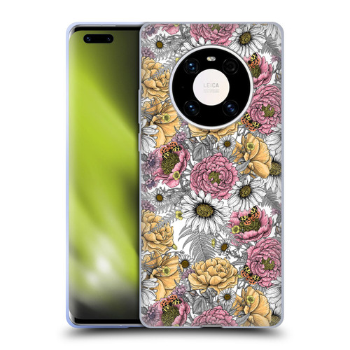 Katerina Kirilova Graphics Garden Bouquet Soft Gel Case for Huawei Mate 40 Pro 5G