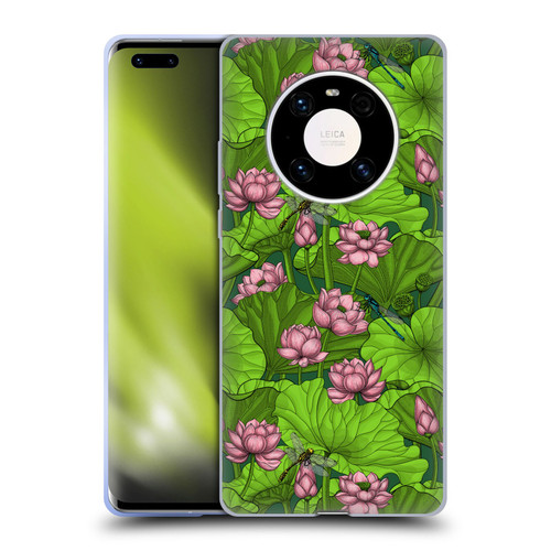 Katerina Kirilova Graphics Lotus Garden Soft Gel Case for Huawei Mate 40 Pro 5G