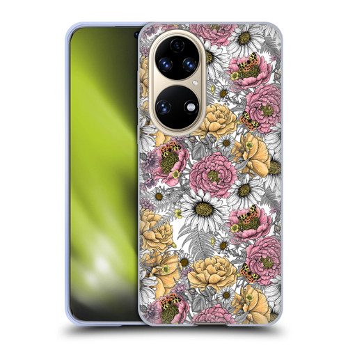 Katerina Kirilova Graphics Garden Bouquet Soft Gel Case for Huawei P50