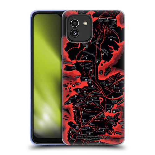 House Of The Dragon: Television Series Season 2 Graphics Seven Kingdoms Map Soft Gel Case for Samsung Galaxy A03 (2021)