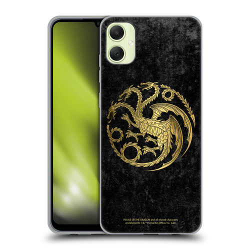 House Of The Dragon: Television Series Season 2 Graphics Gold Targaryen Logo Soft Gel Case for Samsung Galaxy A05