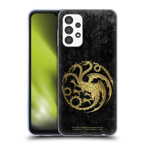 House Of The Dragon: Television Series Season 2 Graphics Gold Targaryen Logo Soft Gel Case for Samsung Galaxy A13 (2022)