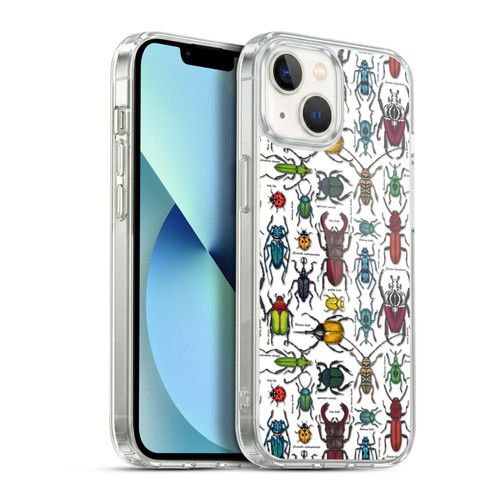 Katerina Kirilova Graphics Beetles Soft Gel Case for Apple iPhone 13