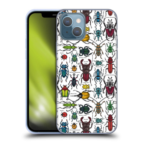 Katerina Kirilova Graphics Beetles Soft Gel Case for Apple iPhone 13