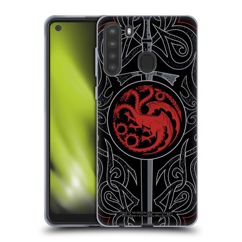 House Of The Dragon: Television Series Season 2 Graphics Daemon Targaryen Sword Soft Gel Case for Samsung Galaxy A21 (2020)