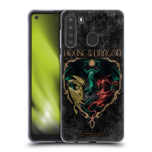 House Of The Dragon: Television Series Season 2 Graphics Dragons Soft Gel Case for Samsung Galaxy A21 (2020)