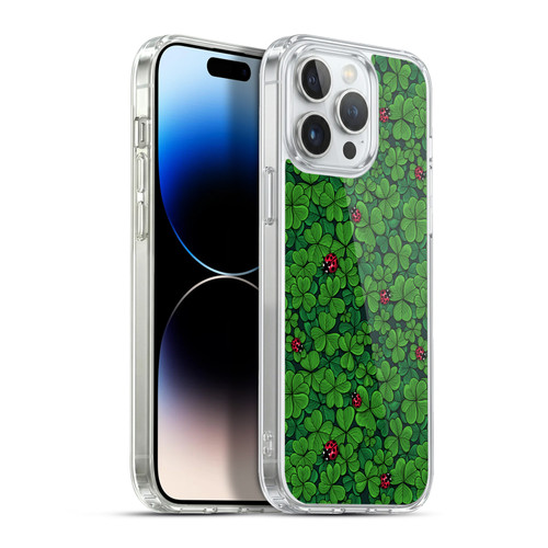 Katerina Kirilova Graphics The Lucky Clover Soft Gel Case for Apple iPhone 13 Pro Max & MagSafe
