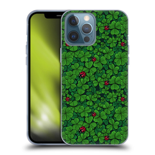 Katerina Kirilova Graphics The Lucky Clover Soft Gel Case for Apple iPhone 13 Pro Max