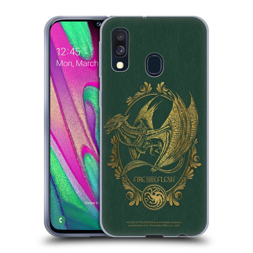 House Of The Dragon: Television Series Season 2 Graphics Fire Made Flesh Soft Gel Case for Samsung Galaxy A40 (2019)
