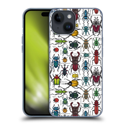 Katerina Kirilova Graphics Beetles Soft Gel Case for Apple iPhone 15