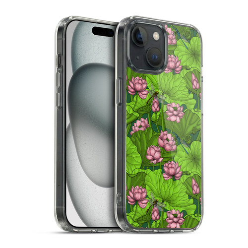 Katerina Kirilova Graphics Lotus Garden Soft Gel Case for Apple iPhone 15 & MagSafe