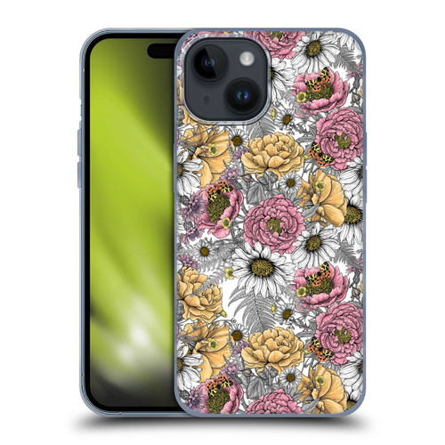 Katerina Kirilova Graphics Garden Bouquet Soft Gel Case for Apple iPhone 15