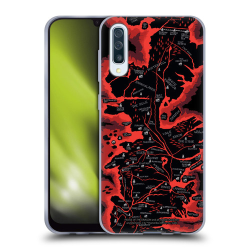 House Of The Dragon: Television Series Season 2 Graphics Seven Kingdoms Map Soft Gel Case for Samsung Galaxy A50/A30s (2019)