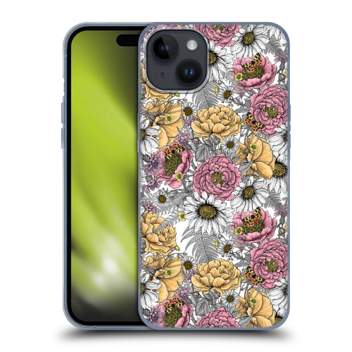 Katerina Kirilova Graphics Garden Bouquet Soft Gel Case for Apple iPhone 15 Plus