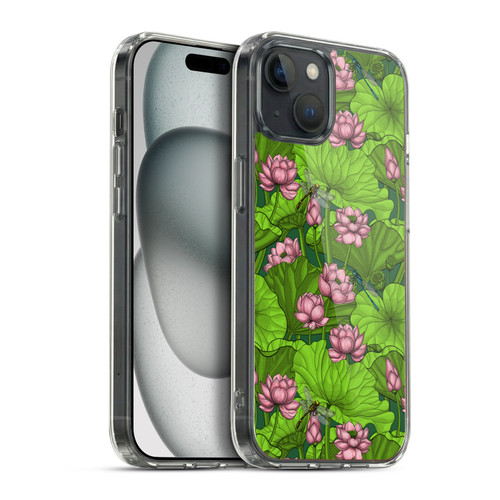 Katerina Kirilova Graphics Lotus Garden Soft Gel Case for Apple iPhone 15 Plus & MagSafe