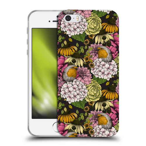 Katerina Kirilova Graphics Robins In The Garden Soft Gel Case for Apple iPhone 5 / 5s / iPhone SE 2016