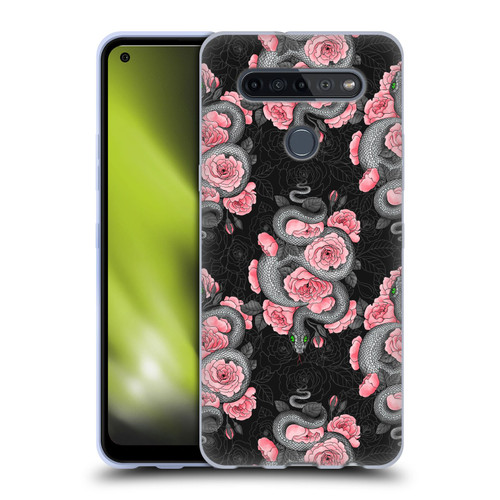 Katerina Kirilova Graphics Snakes And Roses Soft Gel Case for LG K51S
