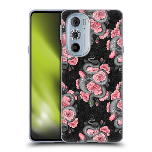 Katerina Kirilova Graphics Snakes And Roses Soft Gel Case for Motorola Edge X30