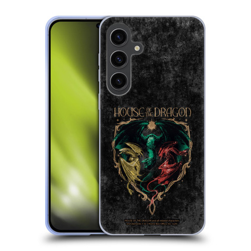 House Of The Dragon: Television Series Season 2 Graphics Dragons Soft Gel Case for Samsung Galaxy S24+ 5G