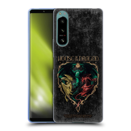 House Of The Dragon: Television Series Season 2 Graphics Dragons Soft Gel Case for Sony Xperia 5 IV