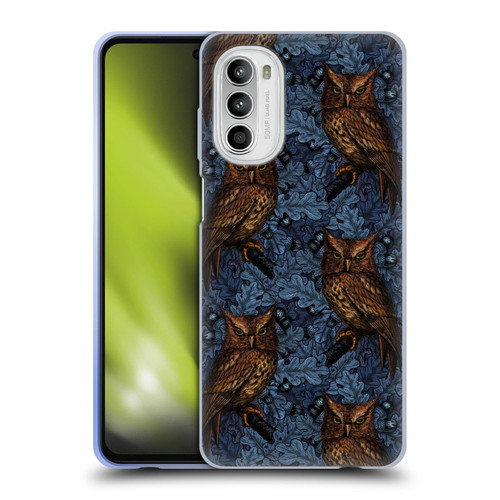 Katerina Kirilova Graphics Night Owls Soft Gel Case for Motorola Moto G52
