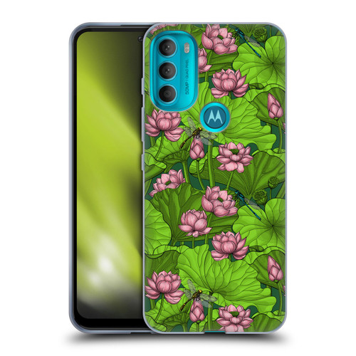 Katerina Kirilova Graphics Lotus Garden Soft Gel Case for Motorola Moto G71 5G