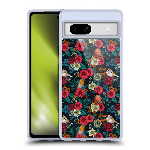 Katerina Kirilova Graphics Garden Birds Soft Gel Case for Google Pixel 7a