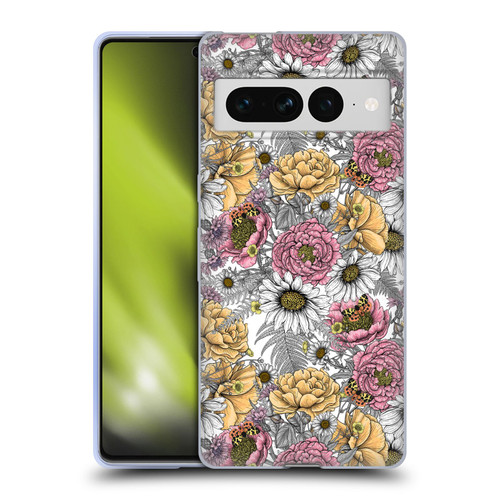 Katerina Kirilova Graphics Garden Bouquet Soft Gel Case for Google Pixel 7 Pro