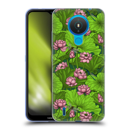 Katerina Kirilova Graphics Lotus Garden Soft Gel Case for Nokia 1.4