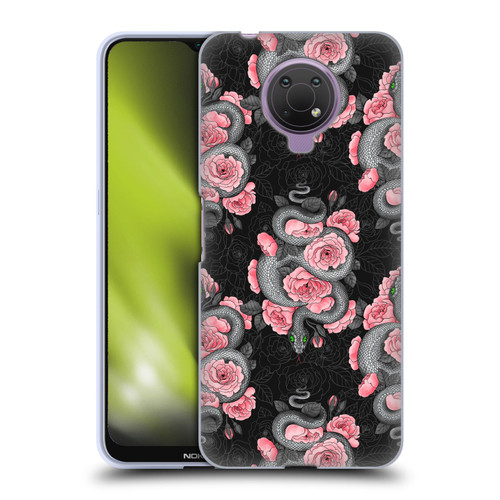 Katerina Kirilova Graphics Snakes And Roses Soft Gel Case for Nokia G10