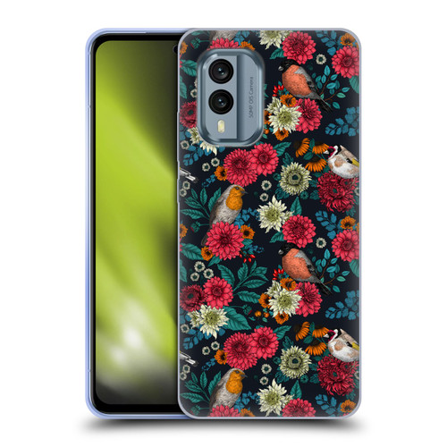 Katerina Kirilova Graphics Garden Birds Soft Gel Case for Nokia X30
