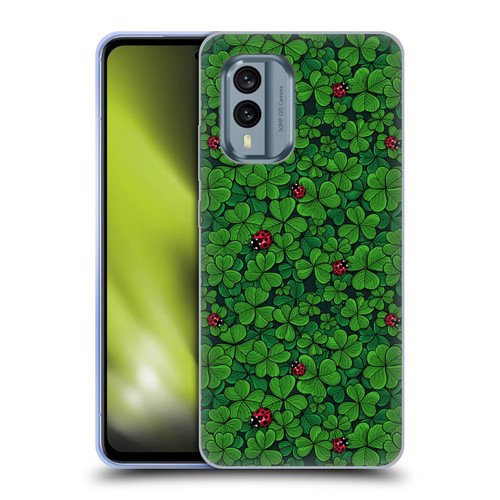 Katerina Kirilova Graphics The Lucky Clover Soft Gel Case for Nokia X30