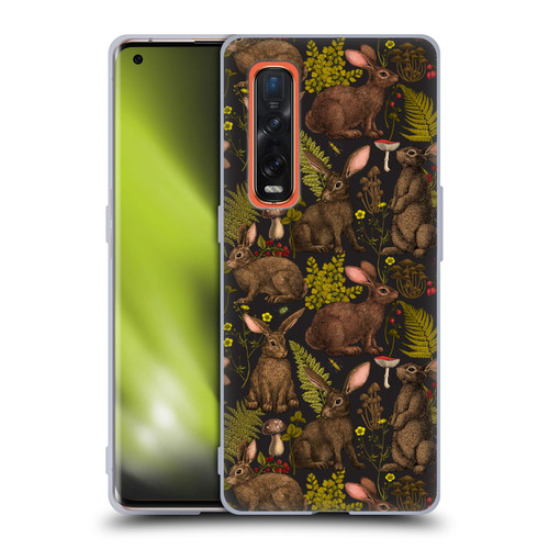 Katerina Kirilova Graphics Rabbits Soft Gel Case for OPPO Find X2 Pro 5G