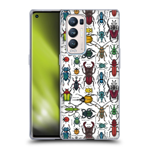 Katerina Kirilova Graphics Beetles Soft Gel Case for OPPO Find X3 Neo / Reno5 Pro+ 5G