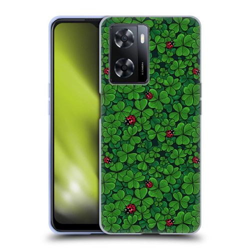 Katerina Kirilova Graphics The Lucky Clover Soft Gel Case for OPPO A57s